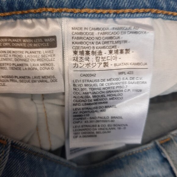 Levi's 501 Man's Blue Straight Legs Fly Buttons Denim Jeans W30/L30 - Picture 9 of 12